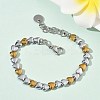 Heart Non-magnetic Synthetic Hematite Link Chain Bracelets for Women BJEW-Z148-07P-02-1