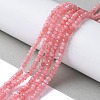 Dyed Natural Malaysia Jade Rondelle Beads Strands G-E316-2x4mm-66-5