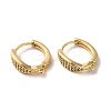 Brass Micro Pave Clear Cubic Zirconia Hoop Earring Findings ZIRC-Q201-24G-1