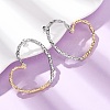Hollow Heart 316 Stainless Steel Stud Earrings EJEW-Z160-01GP-1