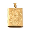 316 Stainless Steel Locket Pendants STAS-C123-03A-G-1
