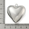 Heart Brass Pendants KK-N254-98P-3