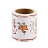 50Pcs Christmas Square with Word Merry Christmas Roll Stickers DIY-M070-03C-4