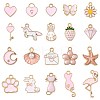 40Pcs 20 Styles Alloy Enamel Pendants ENAM-FS0003-33-2