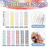 110Pcs 11 Colors Spray Paint Iron Curb Chain Extender IFIN-TA0001-63-3