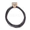Cowhide Leather Cord Necklace Making MAK-G003-04A-1