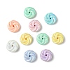 160Pcs 8 Colors Opaque Acrylic Beads PACR-CJ0001-44-8