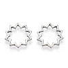 Tibetan Style Alloy Linking Rings PALLOY-T075-207AS-2