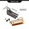 8 Sets 4 Colors Zinc Alloy Bag Lock Catch Clasps FIND-GN0001-11-3