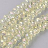 Electroplate Glass Beads Strands GLAA-K027-02AB-1
