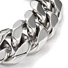 Non-Tarnish 304 Stainless Steel Cuban Link Chains Bracelets for Men & Women BJEW-D031-21C-P-3
