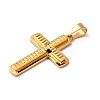 304 Stainless Steel Pendants STAS-F323-15G-2