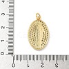 Brass Micro Pave Cubic Zirconia Pendants KK-D426-13C-G-3