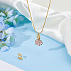 2Pcs 925 Sterling Silver Clear Cubic Zirconia Pendants Bails STER-HS0001-12G-5