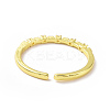 Clear Cubic Zirconia Thin Open Cuff Ring LS-RJEW-H127-36G-3