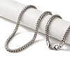 Non-Tarnish 304 Stainless Steel Wheat Chain Necklaces for Women Men BJEW-Q341-13P-1