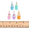10Pcs 5 Styles Opaque Resin Pendants RESI-FS0001-91-5