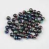 Faceted Colorful Eco-Friendly Poly Styrene Acrylic Round Beads SACR-K001-6mm-45-1