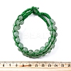 Natural Green Aventurine Round Beaded Multi-strand Bracelets for Men Women BJEW-G743-02D-5