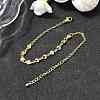 Brass Micro Pave Cubic Zirconia Link Bracelets BJEW-H639-10G-3