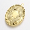 Brass Locket Pendants KK-N0116-054G-3