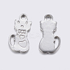Non-Tarnish 304 Stainless Steel Kitten Charms STAS-F159-50P-2
