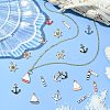 85Pcs 17 Styles Nautical Theme Alloy Enamel Pendants FIND-CJ0003-43-6