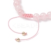 Natural Mixed Gemstone Beaded Braided Bead Bracelets for Women BJEW-JB12212-6
