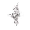 Brass Pave Clear Cubic Zirconia Pendants LS-KK-Z061-14P-02-1