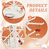 4 Tier Rotatable Plastic Earring Display Tree Stands ODIS-WH0038-41-4