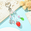 2Pcs Acrylic & Glass Pendant Decorations KEYC-SP0001-31-3