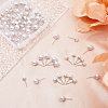 84Pcs 3 Size 304 Stainless Steel Stud Earring Findings STAS-FH0002-20P-3