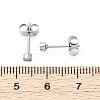304 Stainless Steel Stud Earring Findings LS-STAS-V003-09P-02-3