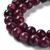 Dyed Natural Malaysia Jade Beads Strands G-G021-01A-04-4