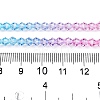 Gradient Color Baking Paint Glass Bead Strands DGLA-A039-T4mm-A07-5