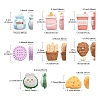 50Pcs Opaque Resin Decoden Cabochons RESI-CJ0002-78-2