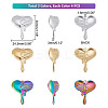 12Pcs 3 Colors 304 Stainless Steel Pendants STAS-UN0039-27-4