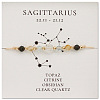 Natural Gemstone Constellation Beaded Bracelets NR2952-6-1