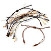 30Pcs 10 Styles Adjustable Waxed Polyester Cord Bracelet Making AJEW-TAC00052-2