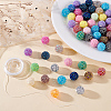DIY Round AB-Color Resin Rhinestone Beads Bracelets Making Kits DIY-ME0001-21-4