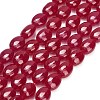 Lab Grown Red Corundum Beads Strands GG-CBAC488-02C-2