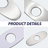 Oval Stainless Steel Faucet Hole Covers STAS-WH20001-18A-P01-5
