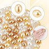 180Pcs 5 Style Glass Imitation Pearl Beads GLAA-AR0001-64-4