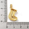 Christmas Brass Micro Pave Cubic Zirconia Pendants KK-H468-02C-02G-3
