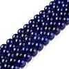 Natural Lapis Lazuli Round Beads Strands X-G-I181-10-8mm-3