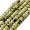 Natural Yellow Turquoise(Jasper) Beads Strands G-A280-A02-01-2