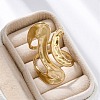 304 Stainless Steel Open Cuff Rings for Women RJEW-F174-08G-3