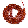 Natural Carnelian(Dyed & Heated) Beads Strands G-T139-93-2