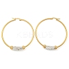 PVD Vacuum Plating 202 Stainless Steel Hoop Earrings EJEW-H003-44G-04-1