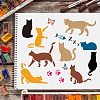 Plastic Reusable Drawing Painting Stencils Templates DIY-WH0172-294-6